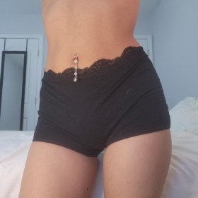 Black Cotton Boyshorts