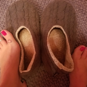 Gross Worn Slippers