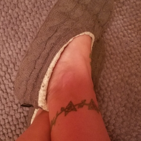 Gross Worn Slippers