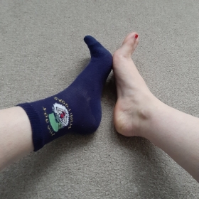 Worn Irish socks