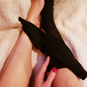 Sexy Worn Black Socks
