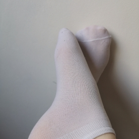 White ankle socks