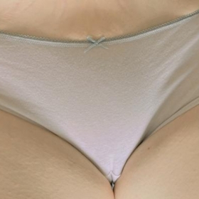 White cotton panties